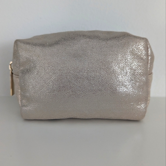 Topshop Handbags - Topshop Gold Metallic Cosmetic Pouch NEW